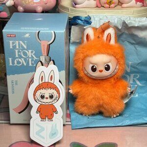 Real Photo Opened Labubu 4.0 Pin for Love Confirmed Letter Authentic